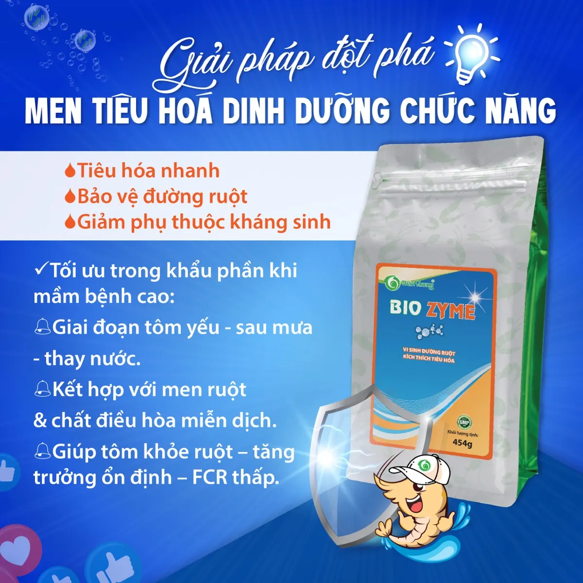 BIOZYME — vi sinh đường ruột Bacillus subtilis kích thích tiêu hóa