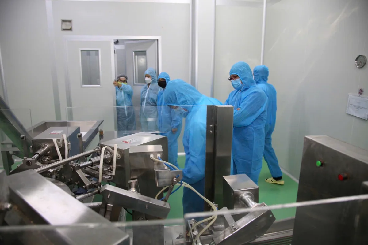 Khu vực sản xuất phòng sạch đạt chuẩn GMP-WHO