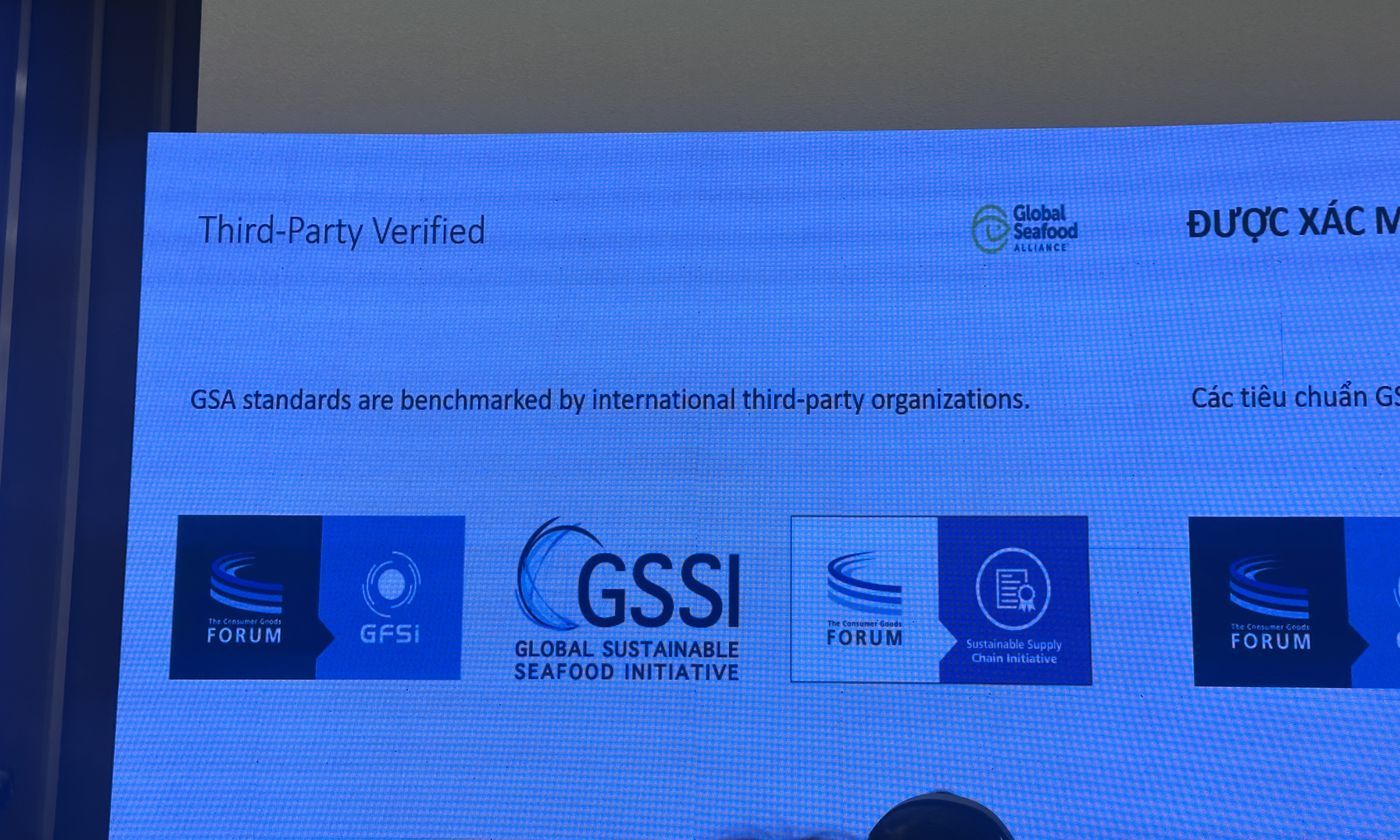 Slide Third-Party Verified với các logo GFSI GSSI SSCI