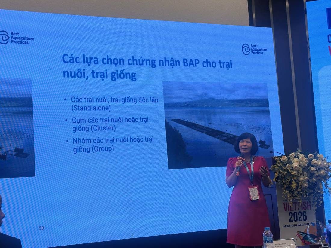 Slide các lựa chọn chứng nhận BAP cho trại nuôi trại giống